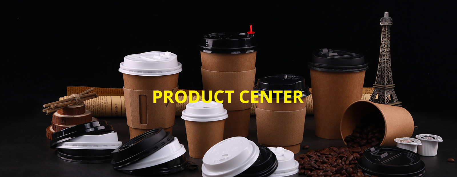 Custom logo printed disposable eco friendly  bamboo fiber coffee cup and bamboo 