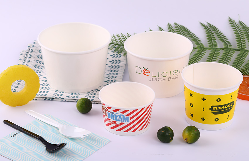 Double PE coated paper bowl
