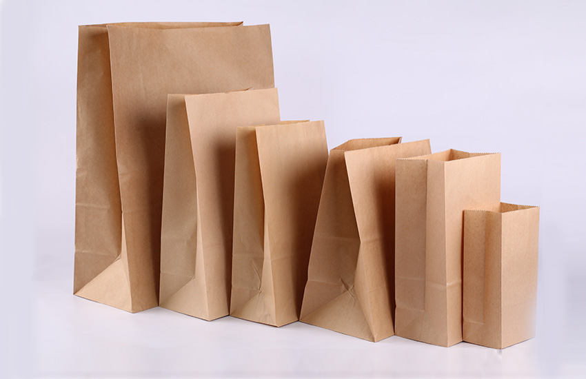 Square bottom kraft paper bag