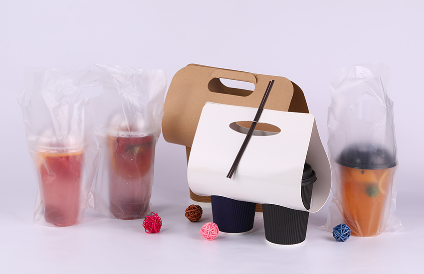 Paper cup sleeve,Cup holder,Take-away plastic bag
