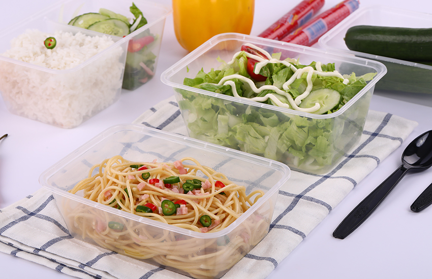 Plastic rectangular dining box