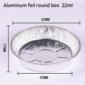 Aluminum foil round box 22ml
