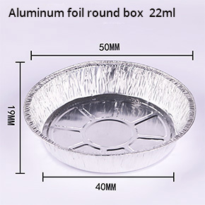 Aluminum foil round box 22ml