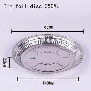 Tin foil disc 350ml