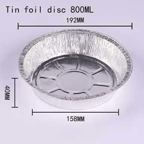 Tin foil disc 800ml