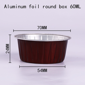 Aluminum foil round box 60ml