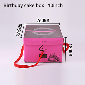 Cake box with handle 10inches