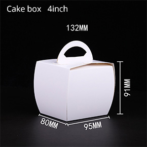 Cake box with handle 4inches