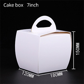 Cake box with handle 7inches