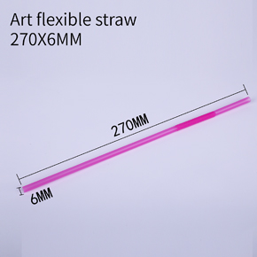 Art flexible straw 270X6MM
