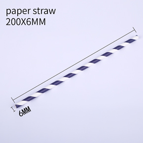 Paper straw 200X6MM