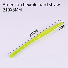 American flexible hard straw 210X8MM