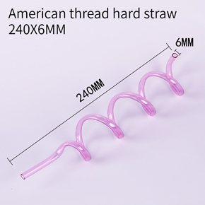 American thread hard straw 240X6MM
