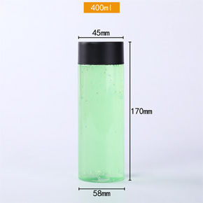 Disposable PET plastic bottle 400ml