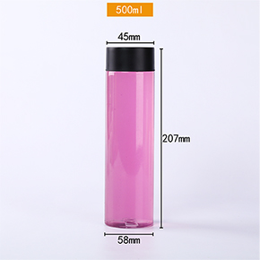 Disposable PET plastic bottle 500ml