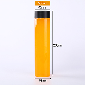 Disposable PET plastic bottle 550ml