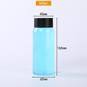 Disposable PET plastic bottle 500ml