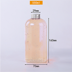 Disposable PET plastic bottle 550ml