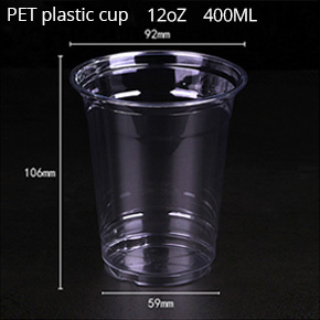 Disposable PET plastic cup 12oz 400ml