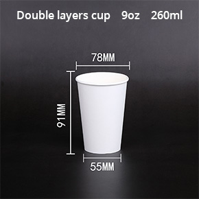 Double layers paper cup