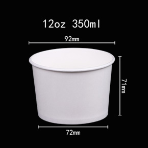 Double PE coated paper bowl