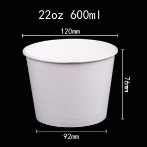 Double PE coated paper bowl