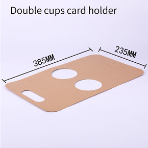 Double cups card holder
