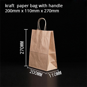Kraft  paper bag with handle