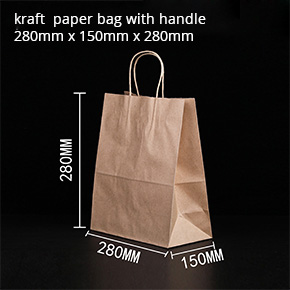 Kraft  paper bag with handle