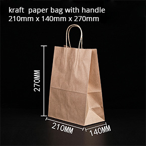 Kraft  paper bag with handle