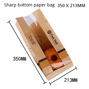 Sharp bottom paper bag 350 X 213MM