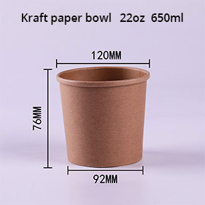 Kraft paper bowl