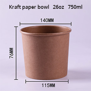 Kraft paper bowl