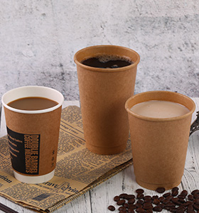 Kraft paper cup (single wall kraft paper cup ,double wall  kraft paper cup)