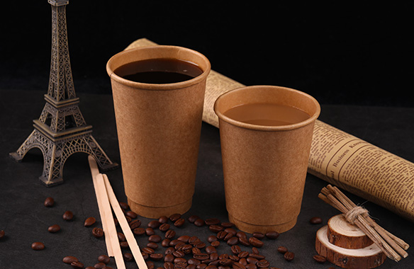 Kraft paper double wall cup