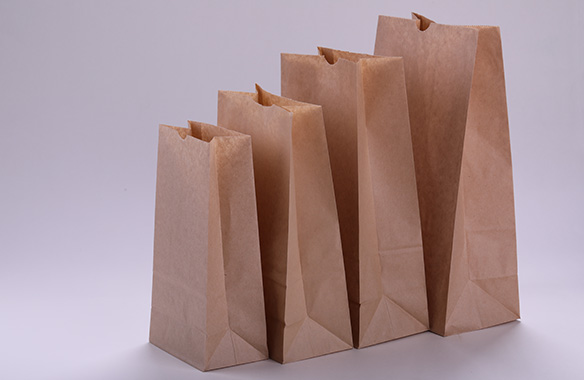 Square bottom kraft paper bag with PE lining