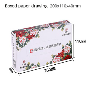 Boxed out of paper handkerchief paper napkin