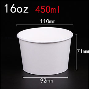 PLA biodegradable paper bowl