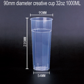 90mm diameter creative cup 32oz 1000ML