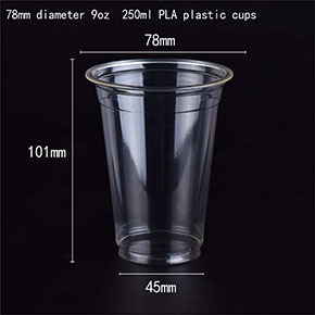 Disposable PLA degradable plastic cup