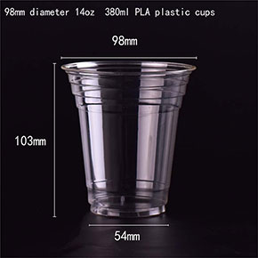 Disposable PLA degradable plastic cup