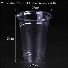 Disposable PLA degradable plastic cup