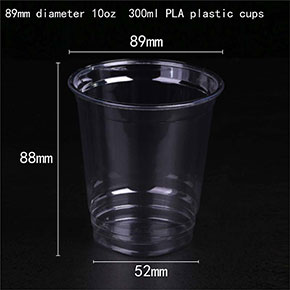 Disposable PLA degradable plastic cup